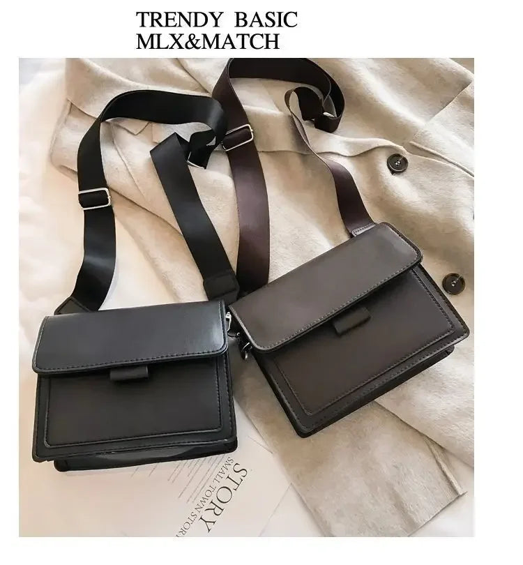 Leather Flap Bag for Women