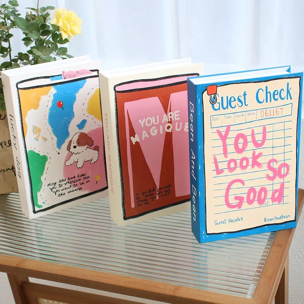 3Pcs Fashion Fake Books Living Room Decoration Designer Books
