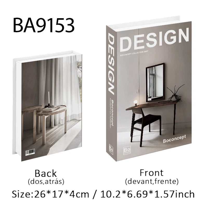 Luxury Decorative Fake Book with Hidden Storage