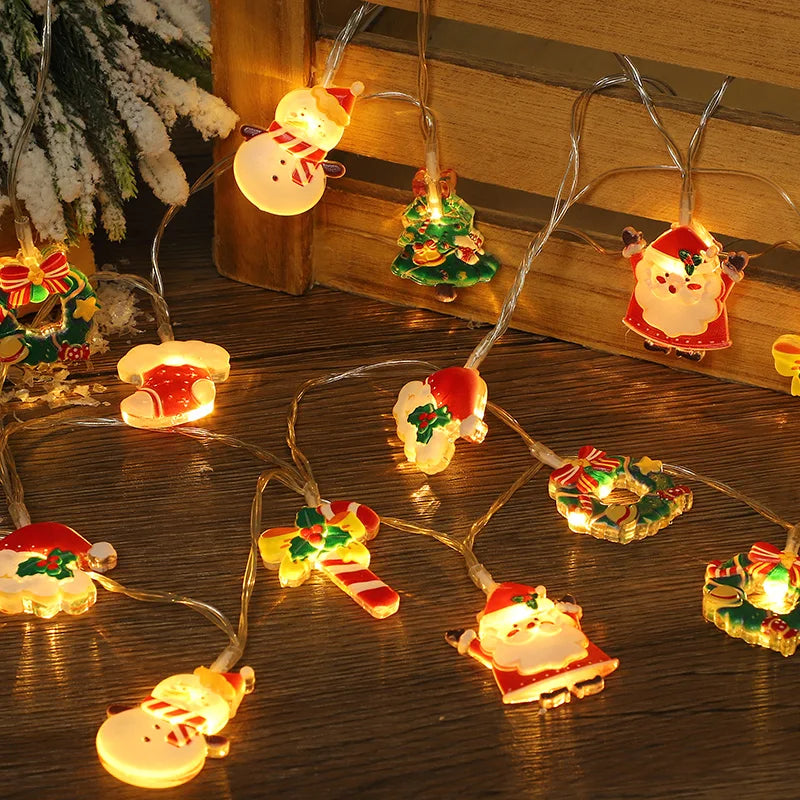 Christmas LED String Lights – Santa Claus & Gingerbread Man
