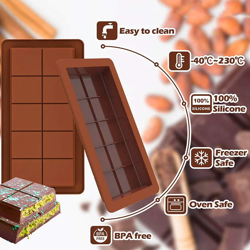 Chocolate Bar Reusable Food Grade Mold