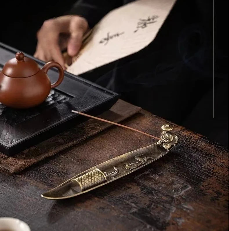 Japanese Style Boat Incense Holder