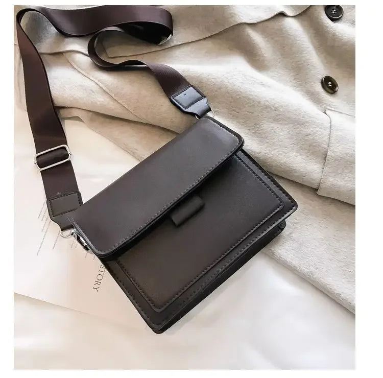 Leather Flap Bag for Women