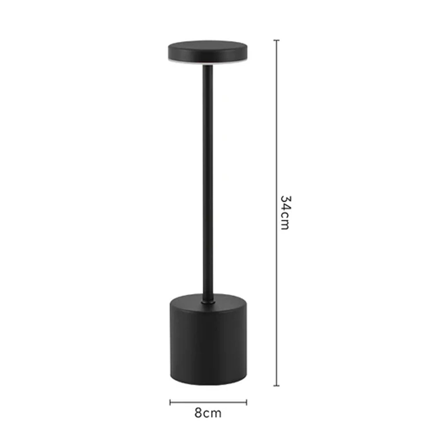 Touch Control LED Lamp – Portable, Dimmable, Metal Design