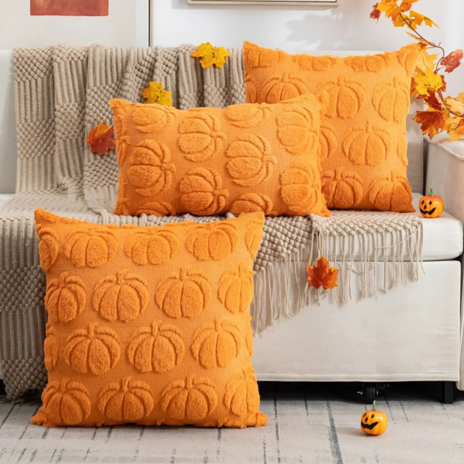 Halloween Pumpkin Pillow Cover