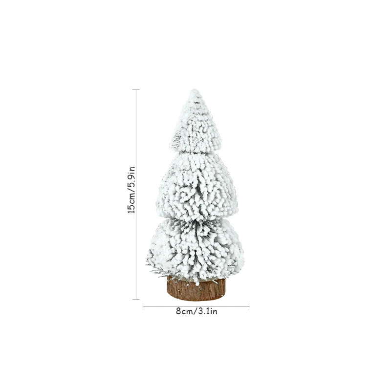 Mini Christmas Snow Pine Trees