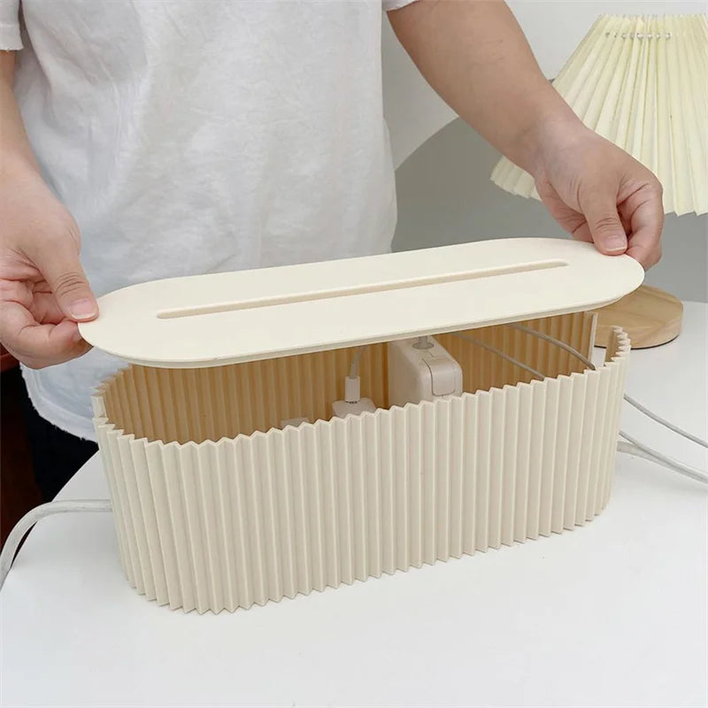 Nordic Plug Board Storage Box Cable Wire Organizer