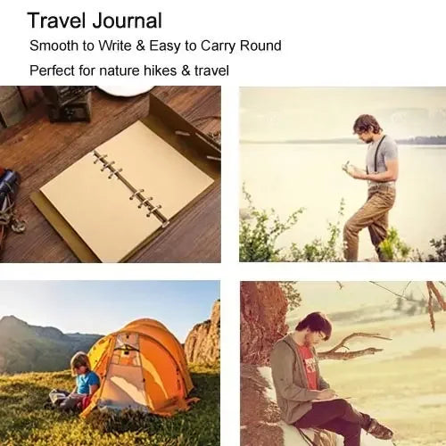 Retro Notebooks Agenda Binder Leather Cover