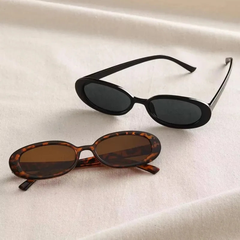 Vintage Oval Sunglasses for Women