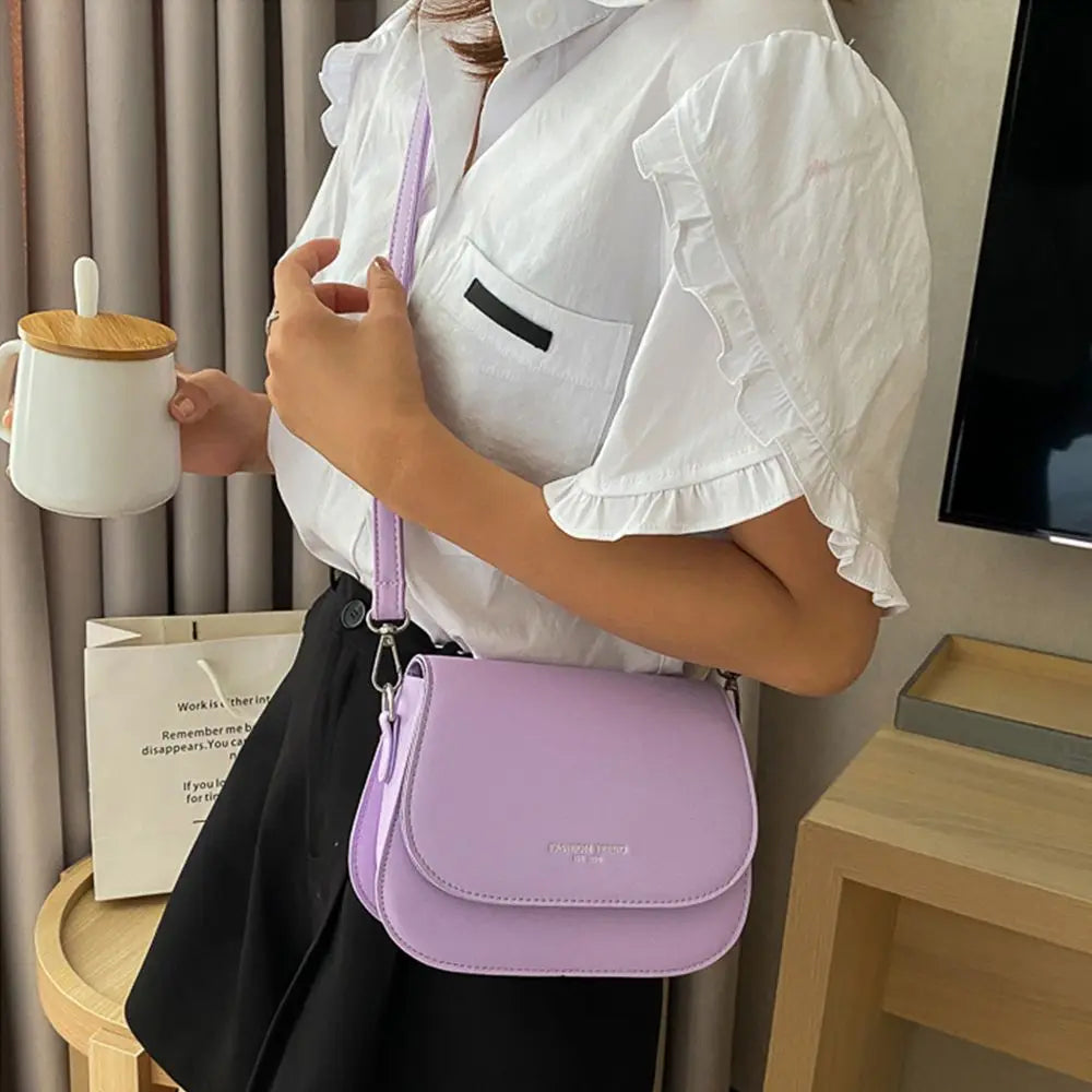 Trendy Saddle Shoulder Bag