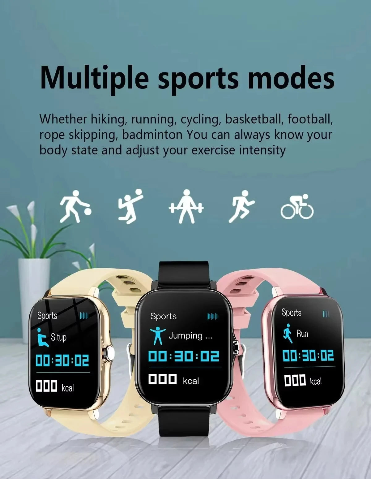 Xiaomi Smartwatch for Men & Women – Waterproof Fitness Tracker with Heart Rate Monitor, Compatible with Android & iOS