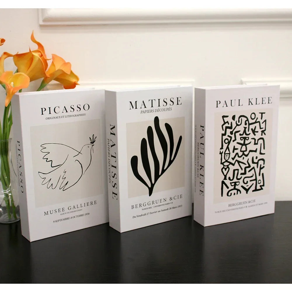 3Pcs Fashion Fake Books Living Room Decoration Designer Books