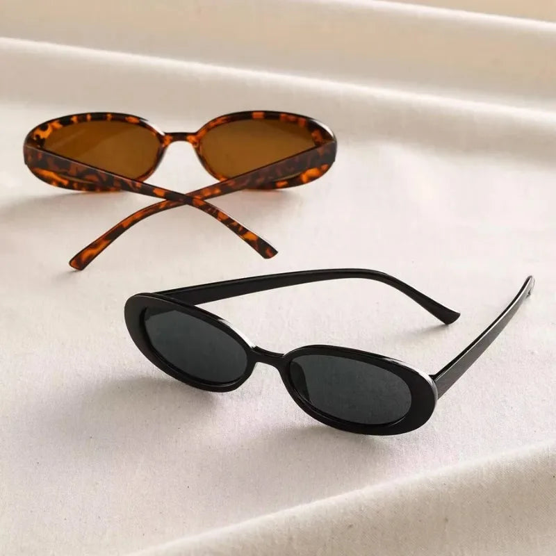 Vintage Oval Sunglasses for Women