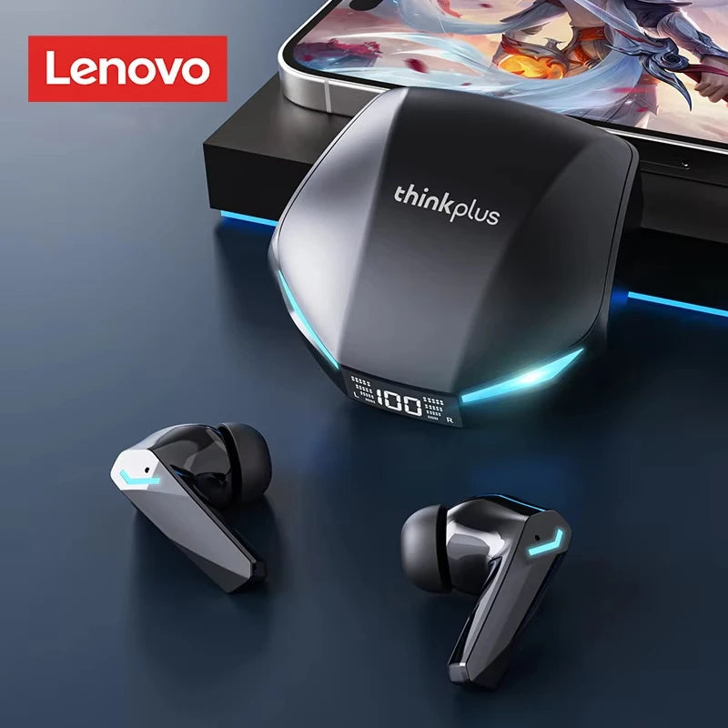 Lenovo Think Plus XT53 Wireless Earbuds – Bluetooth 5.4 Gaming Headset with LED Display & Long Battery Life