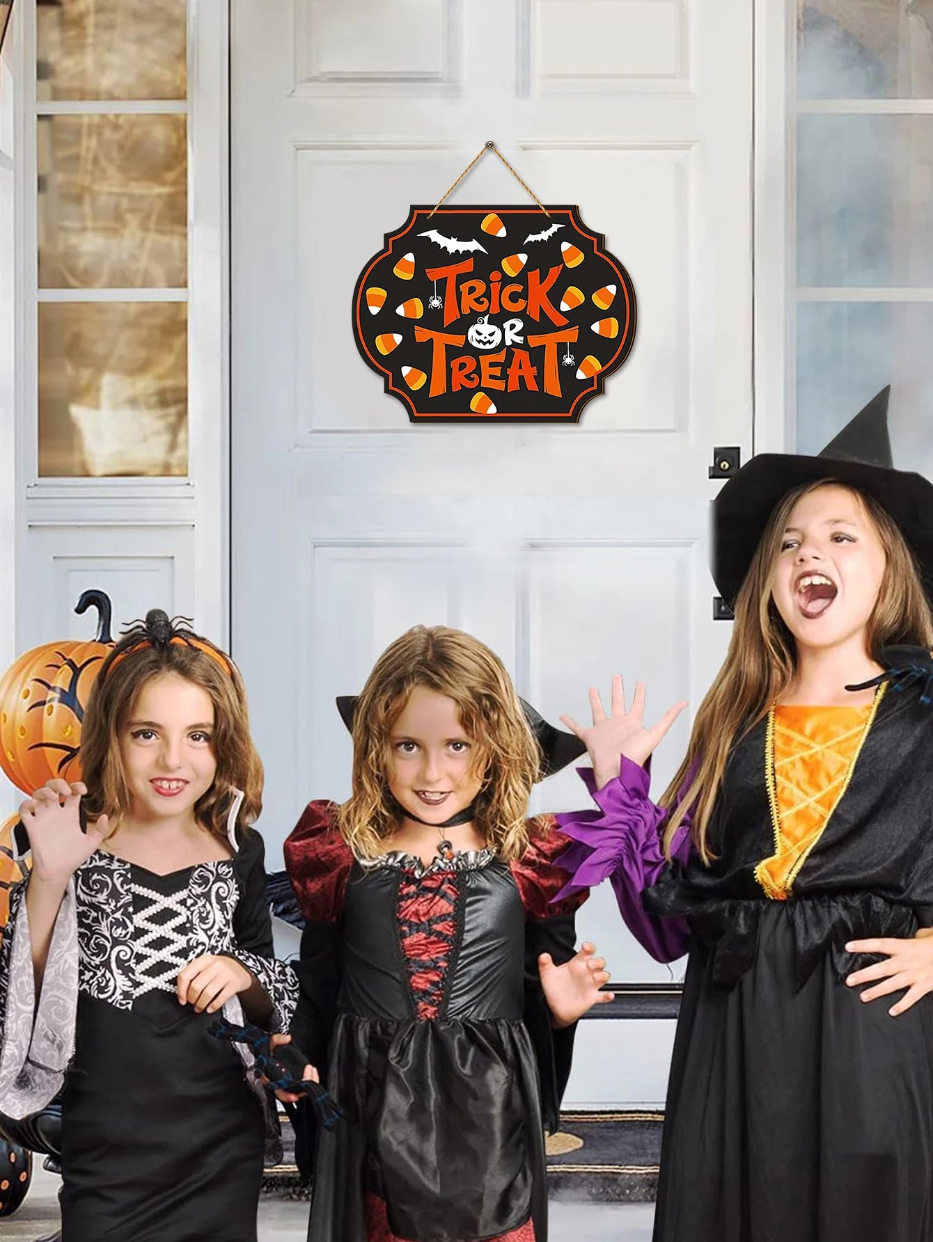 Wooden “Trick Or Treat” Halloween Sign