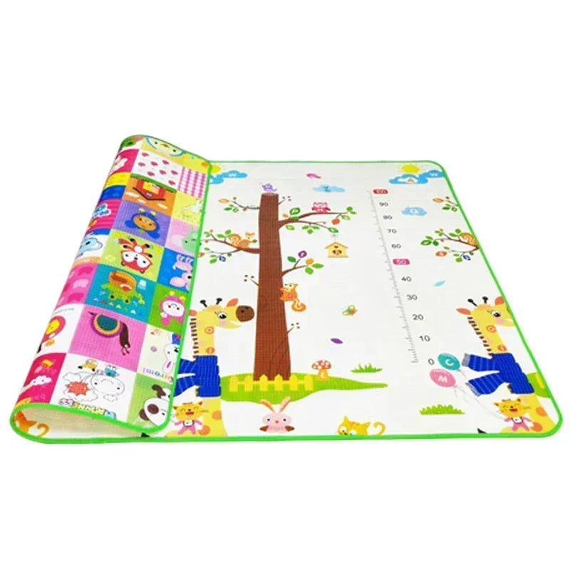 Foldable Double-Sided Baby Play Mat – Soft Foam Educational Rug