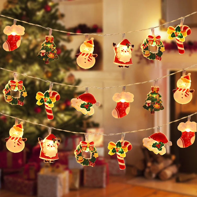 Christmas LED String Lights – Santa Claus & Gingerbread Man