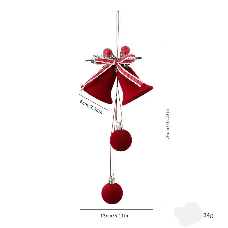 Christmas Ball Ornament with Nordic Bells