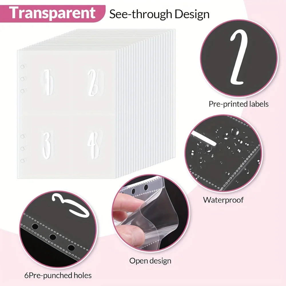 100 Envelopes Money Saving Challenge Budget Binder