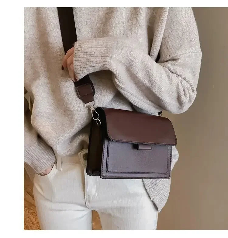 Leather Flap Bag for Women