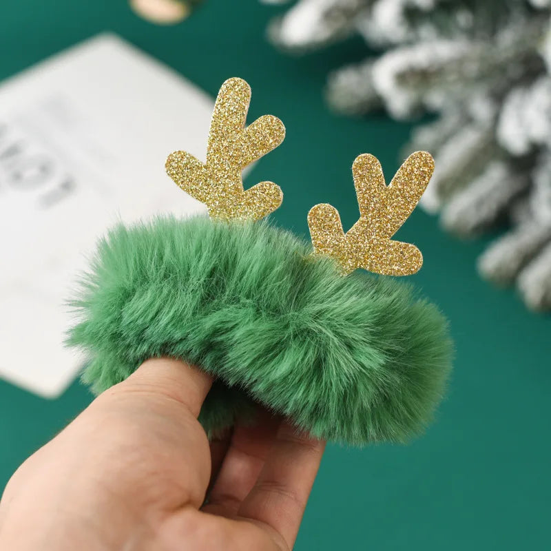 Christmas Hair Accessories Kit – Santa Claus Hair Clips, Ties & Brooches