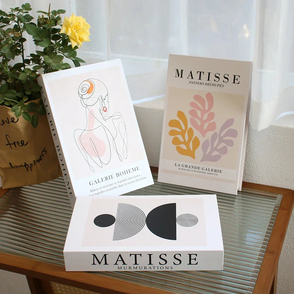 3Pcs Fashion Fake Books Living Room Decoration Designer Books