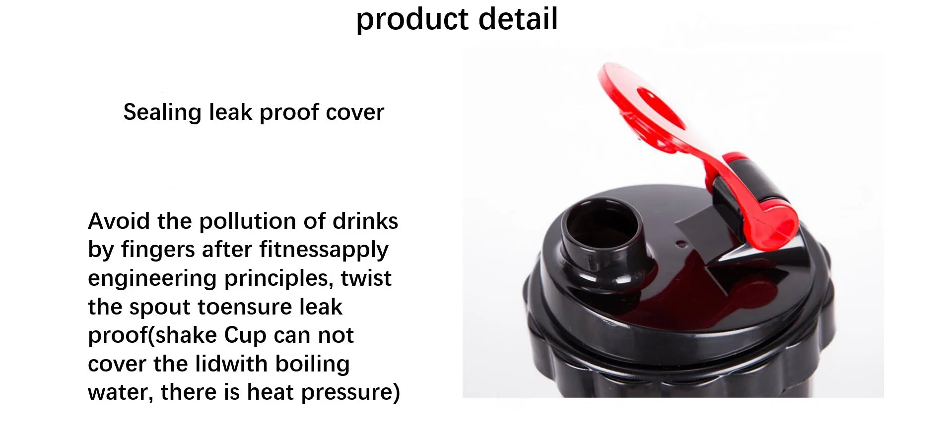 3 Layers Shaker Protein Bottle