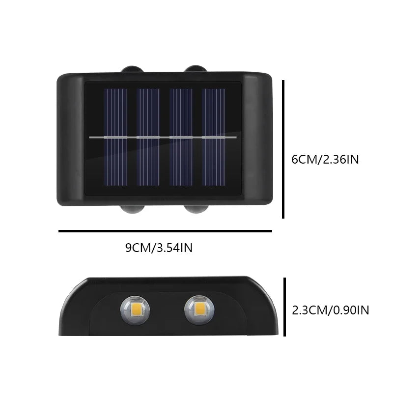Solar Waterproof Wall Light for Courtyard Garden