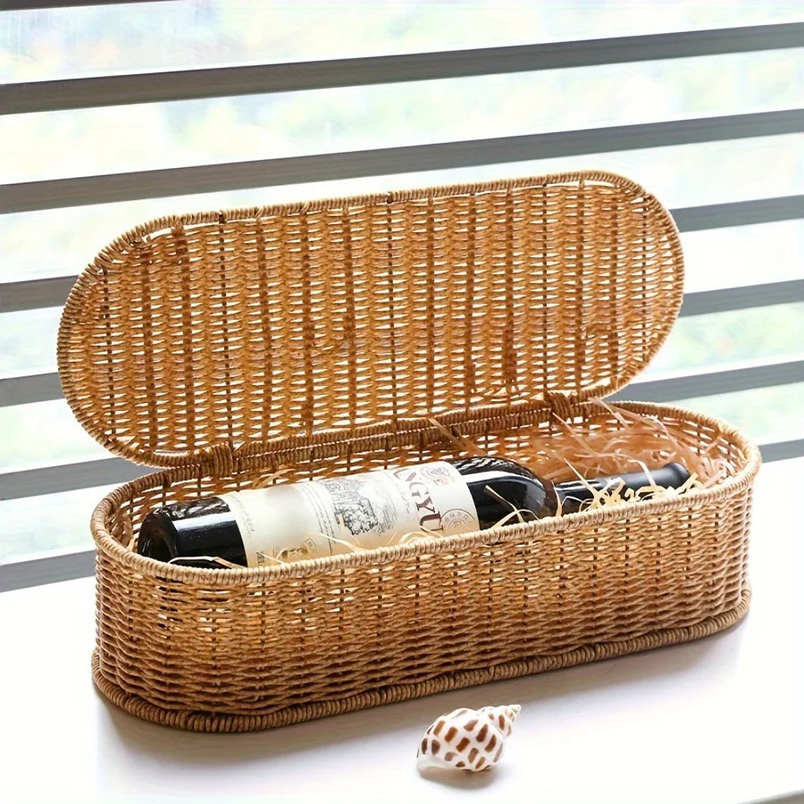 Bohemian Imitation Rattan Storage Basket
