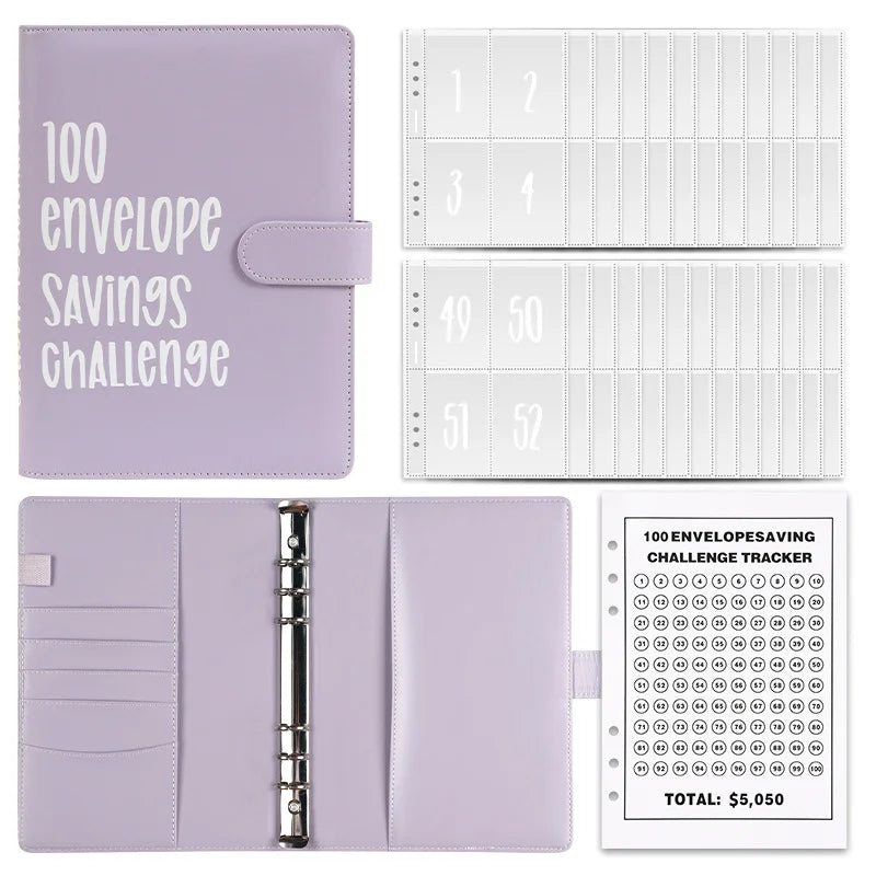 100 Envelopes Money Saving Challenge Budget Binder