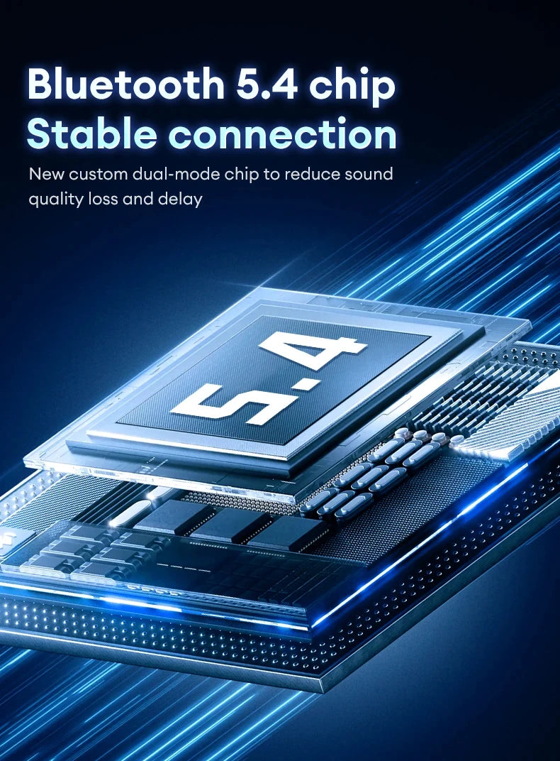 Lenovo Think Plus XT53 Wireless Earbuds – Bluetooth 5.4 Gaming Headset with LED Display & Long Battery Life