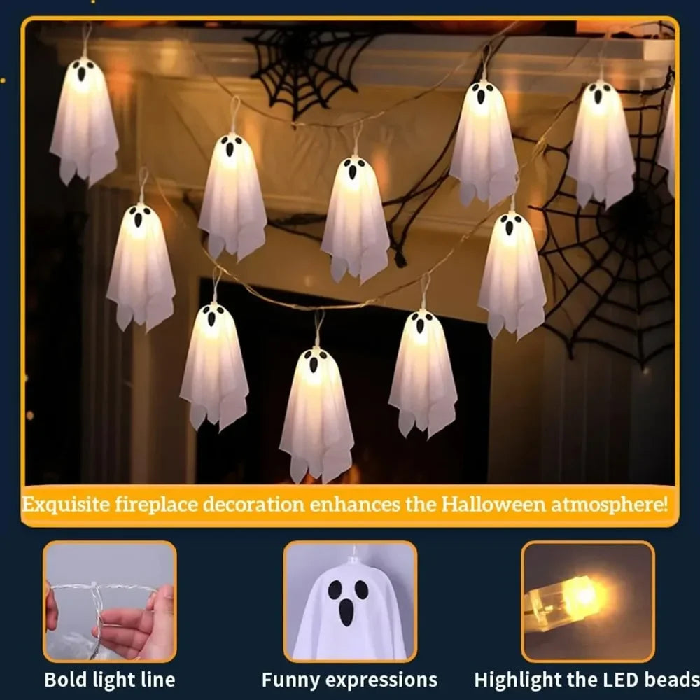 Ghost Halloween LED String Lights