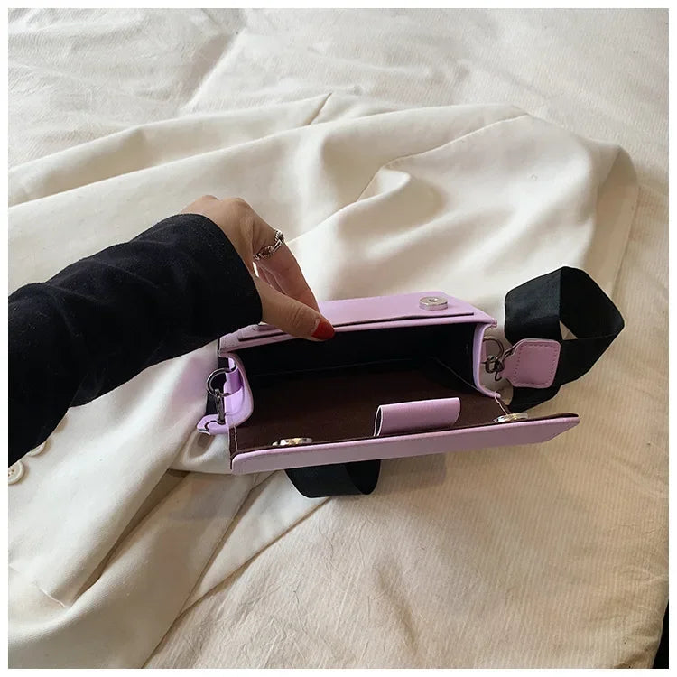 Leather Flap Bag for Women