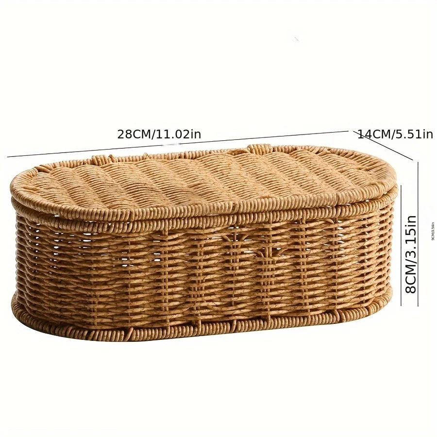 Bohemian Imitation Rattan Storage Basket
