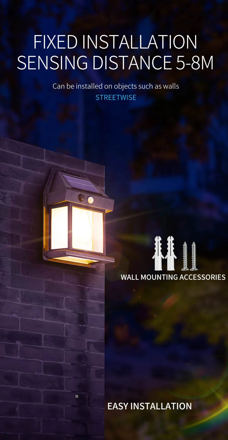 Motion Sensor Solar Night Lamp