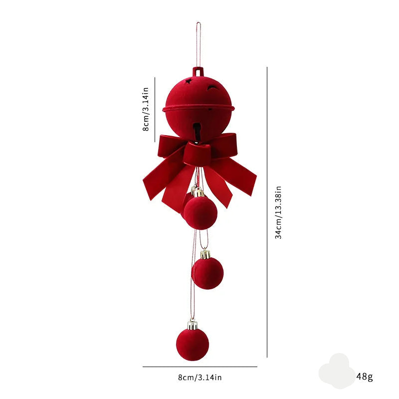 Christmas Ball Ornament with Nordic Bells