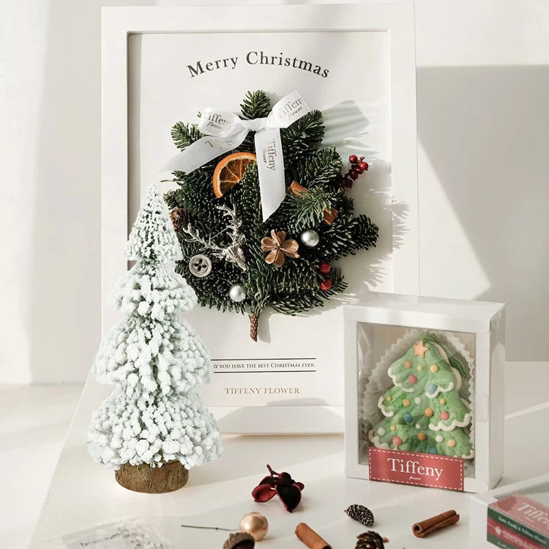 Mini Christmas Snow Pine Trees