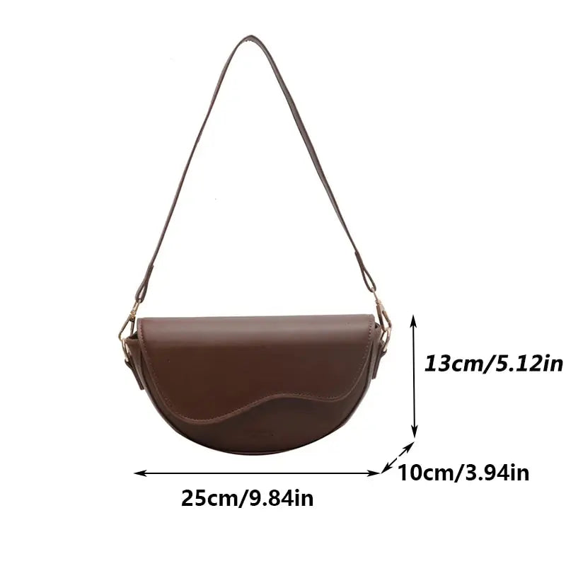 Small Saddle Shoulder Bag