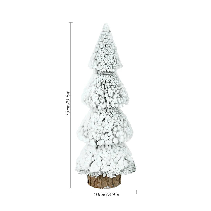 Mini Christmas Snow Pine Trees