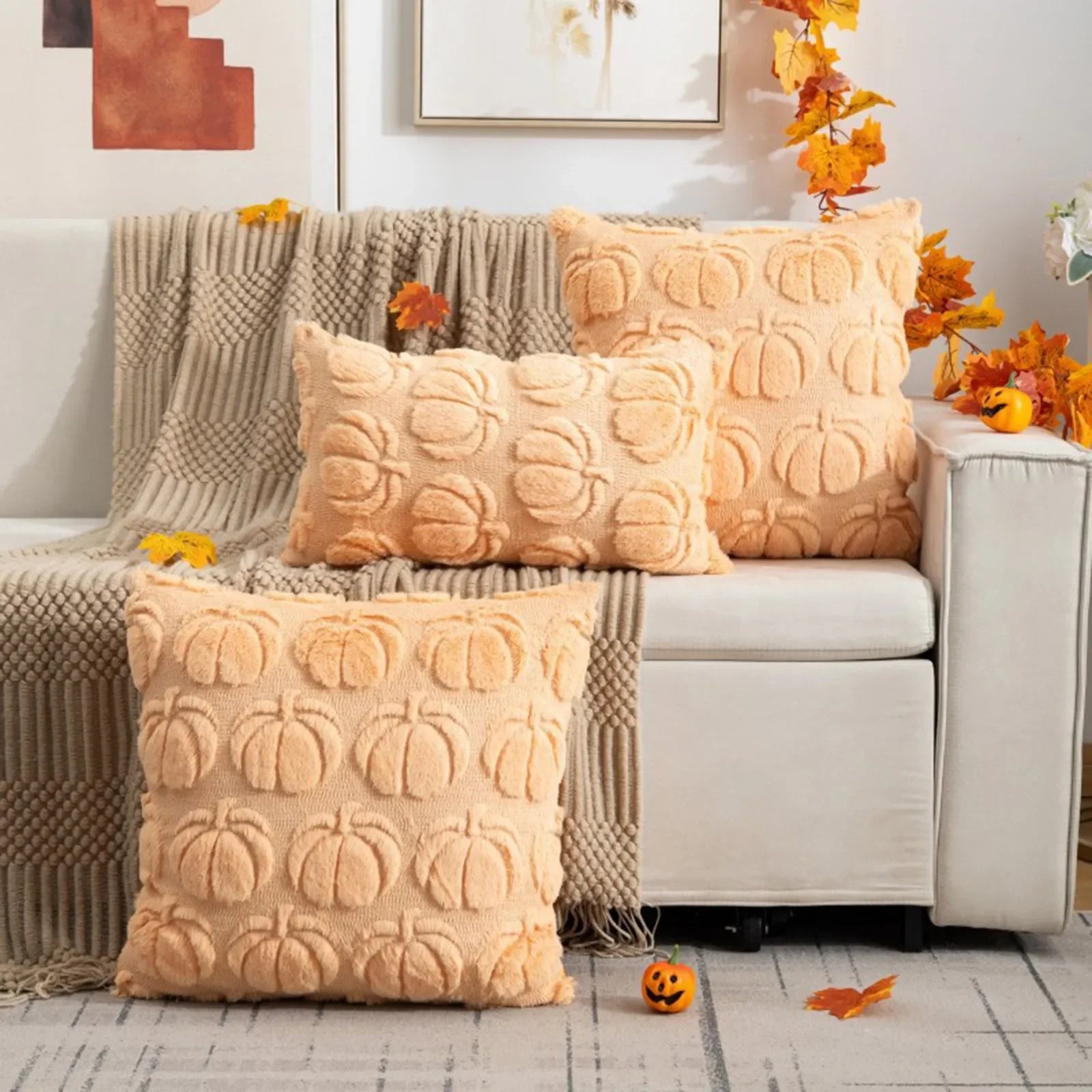 Halloween Pumpkin Pillow Cover