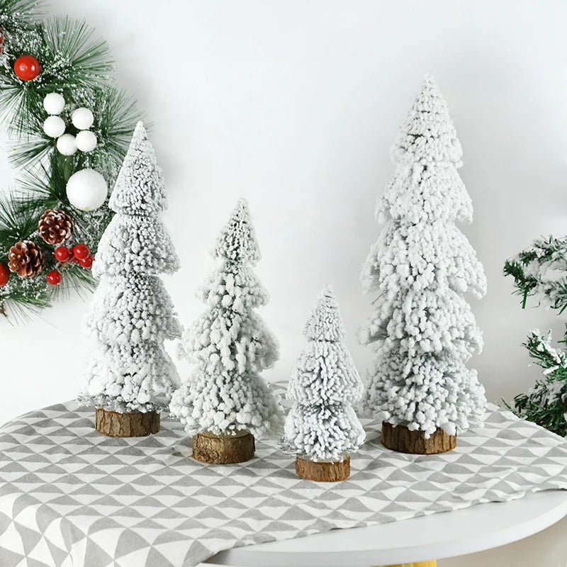 Mini Christmas Snow Pine Trees