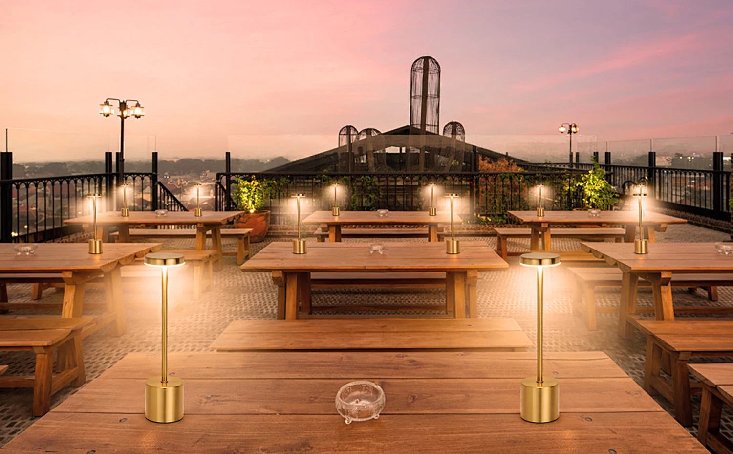 Touch Control LED Lamp – Portable, Dimmable, Metal Design