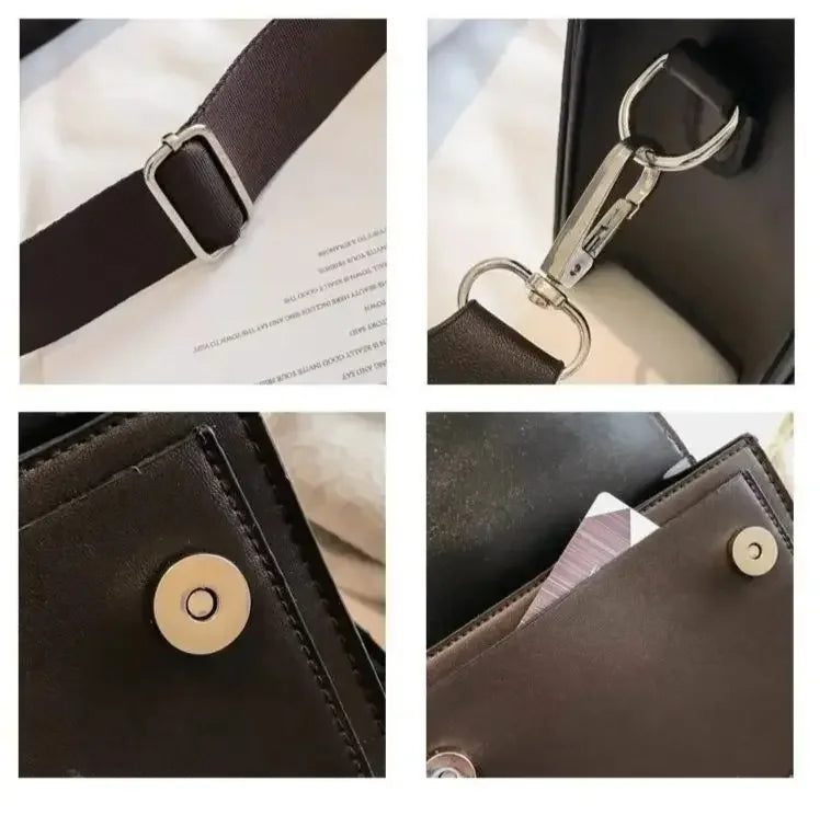 Leather Flap Bag for Women
