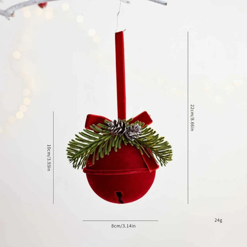 Christmas Ball Ornament with Nordic Bells