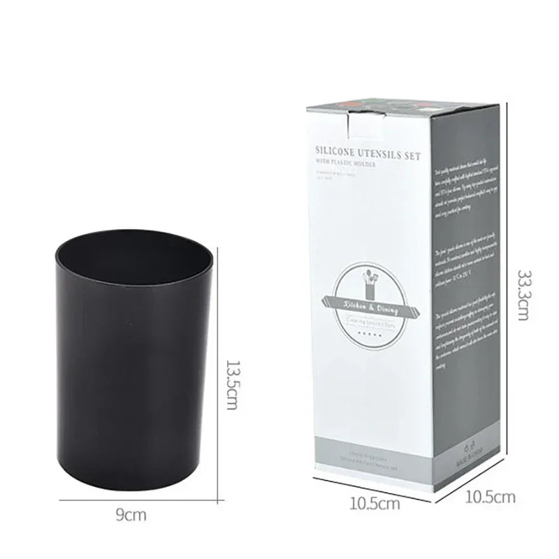 Food Grade Silicone Kitchen Cookware Utensils Set of 12