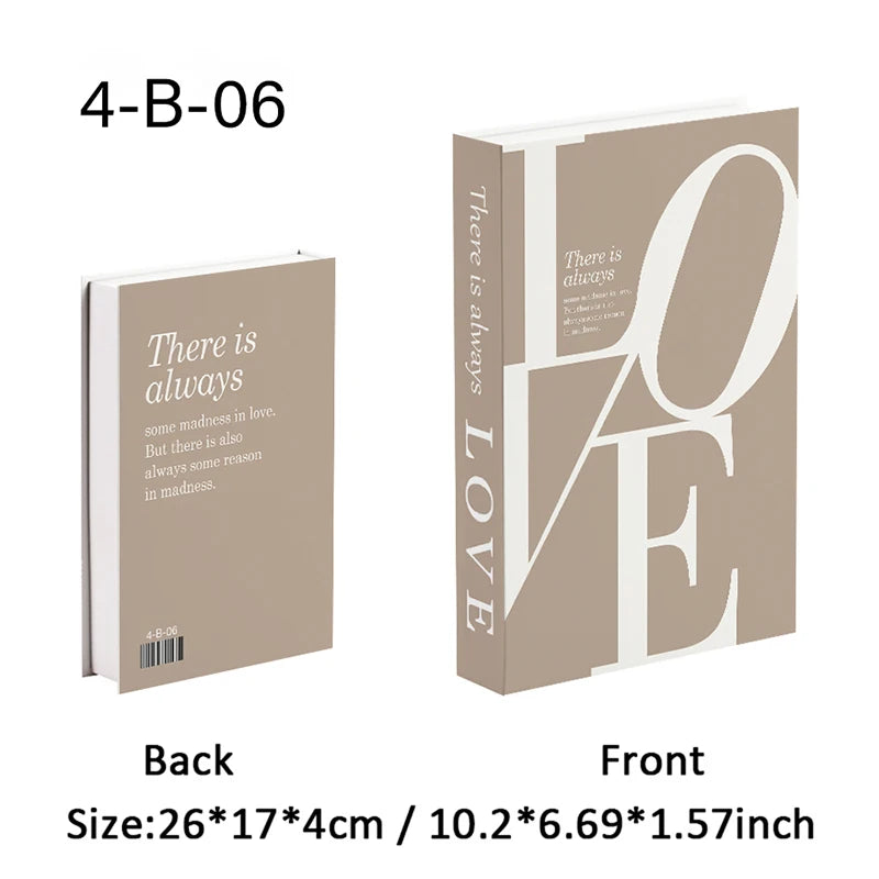 Luxury Decorative Fake Book with Hidden Storage