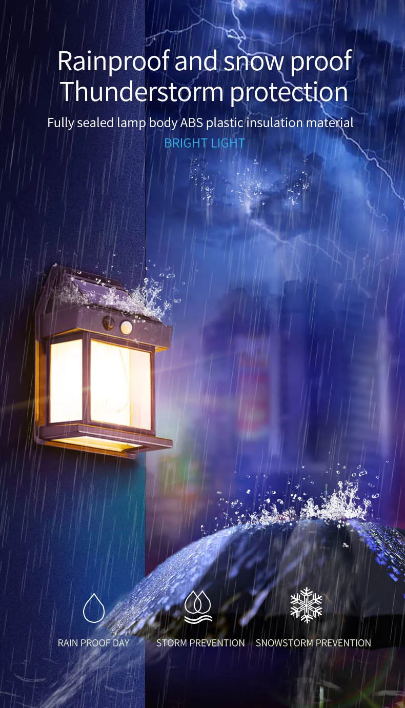 Motion Sensor Solar Night Lamp