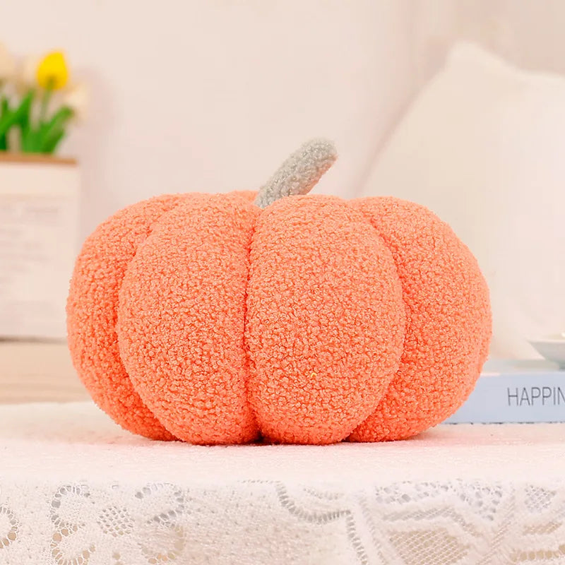 Pumpkin Shaped Plush Throw Pillow