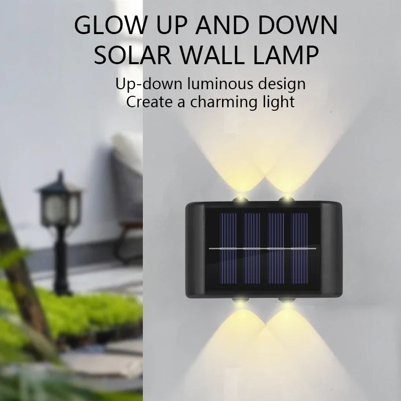 Solar Waterproof Wall Light for Courtyard Garden