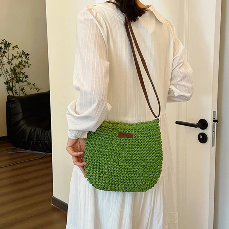 Bohemian Straw Tote Bag